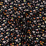 RAYON POPLIN PRINT (150CM)(397-BLACK)