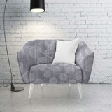 140CM VELVET UPHOLSTERY-LEAF GREY 05