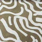 RAYON NYLON CRINKLE PRINT-OATMEAL/BROWN