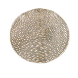 ROUND PLACE MAT SILVER 1191