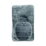 3PC MEMORY BATHMAT MILAN DARK GREY