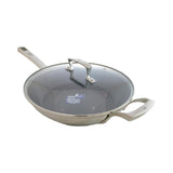 FIG S/STEEL FRYPAN WITH GLASS LID