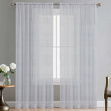 280CM DIOR SHEER CURTAIN - SNOW