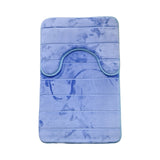 2PC MEMORY BATH MAT MILAN DENIM BLUE