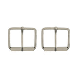 38MM BUCKLE W/ROLLER BAR - SILVER