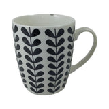MUGS FLOWER BLACK