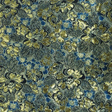 BRIDAL FABRICS BROCADE TURQ