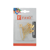 SAFETY PINS CARDED GOLD