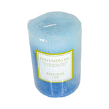 PERFUMED LIFE SCENTED CANDLE BLUE MED