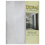 STRIPED VOILE CURTAIN -WHITE