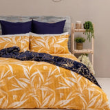 DUVET COVER MICROFIBRE- YELLOW PALM