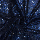 115CM SEQUINS TULLE - NAVY