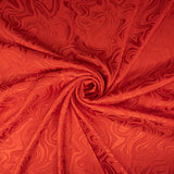 JAQ SATIN  SPANDEX WAVES (150CM)(4 POINCIANA)