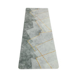 RUBBER MAT 40X120CM DARK GREY/GOLD