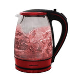 KETTLE C/LESS GLASS 2200W 1.8L RED IRIS