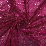 115CM SEQUINS TULLE - CERISE