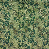 BRIDAL FABRICS BROCADE GREEN