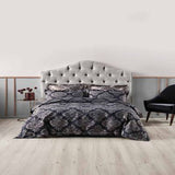 DUVET COVER SET - NAVY - SUPER KING