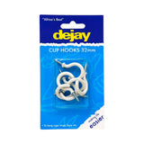 CUP HOOK WHITE PVC 32MM 6PCE