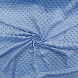 150CM PLAIN MINKY FLEECE-BABY BLUE