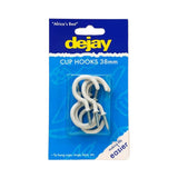 38MM CUP HOOK WHITE 6Pcs