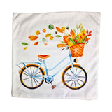 CUSHION COVERS-LEAVES/BICYCLE