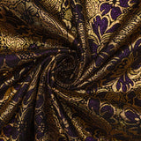 BRIDAL FABRICS BROCADE PURPLE