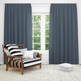 ROXANNE LINEN CURTAIN - JEAN BLUE