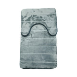 2PC MEMORY BATH MAT MILAN DARK GREY