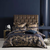 VERITY NAVY  DUVET COVER SET-QUEEN