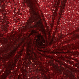 115CM SEQUINS TULLE - RED