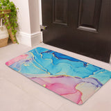 RUBBER MAT 45X75CM BLUE AND PINK