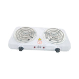 2000W DBL HOTPLATE DOUBLE ADJ TEMPERATURE WHITE