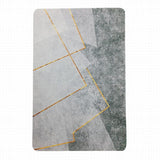 RUBBER MAT 45X75CM DARK GREY/GOLD