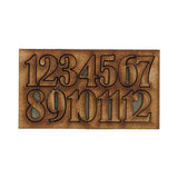 CLOCK NUMBERS WOODEN SMALL