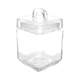 CANISTER GLASS SQUARE LOOP LID 1.2L