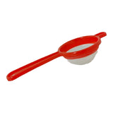 8CM PLASTIC TEA STRAINERS - RED