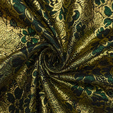 BRIDAL FABRICS BROCADE GREEN