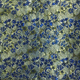 BRIDAL FABRICS BROCADE ROYAL