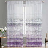 PRINTED SEMI SHEER VOILE - PURPLE