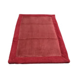 THICK BORDER BATHMAT 50X80 - RED