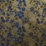 BRIDAL FABRICS BROCADE ROYAL