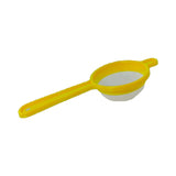 8CM PLASTIC TEA STRAINERS - YELLOW