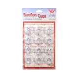 SUCTION HOOK 12PC CLEAR