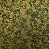 BRIDAL FABRICS BROCADE GREEN