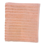 DANTELLA LIFESTYLE STRIPE BATH TOWEL SALMON