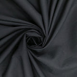 115CM PLAIN POLY COTTON - BLACK