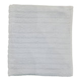 DANTELLA LIFESTYLE STRIPE BATH TOWEL  WHITE