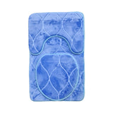 3PC MEMORY BATHMAT VENICE DENIM BLUE