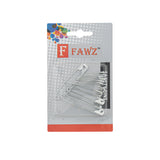 SAFETY PINS CARDED SILVER